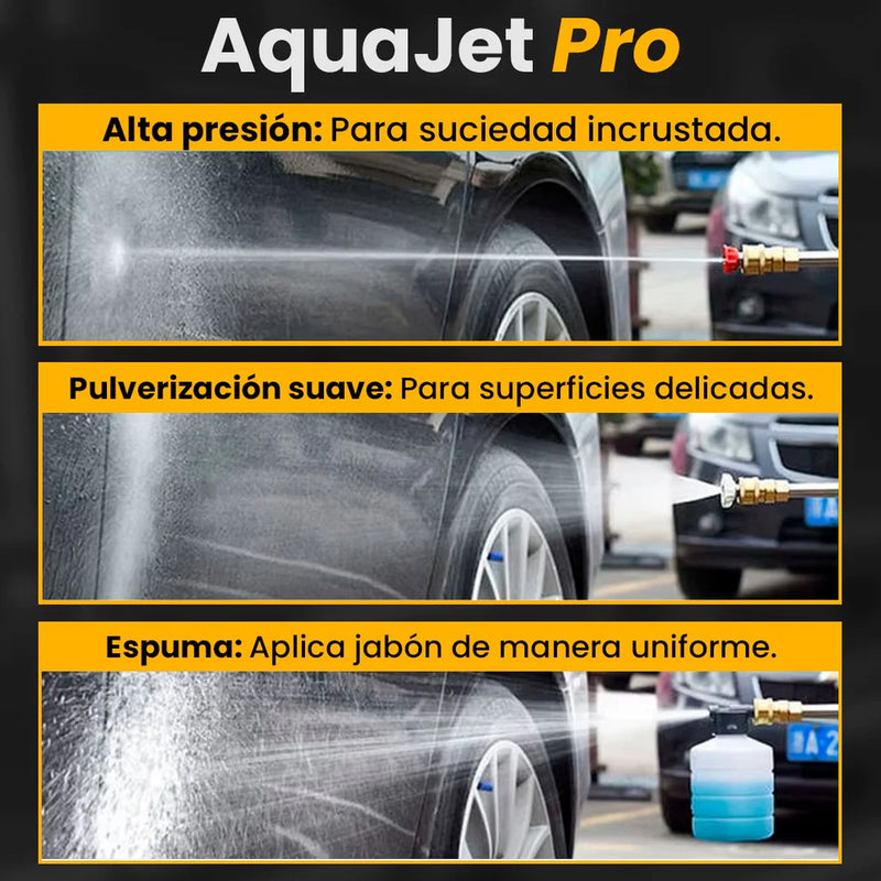 AquaJet Pro: Hidrolavadora portatil de 2 baterias